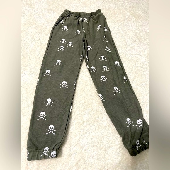 Chaser brand skull knit joggers (sz 7) - Picture 2 of 5